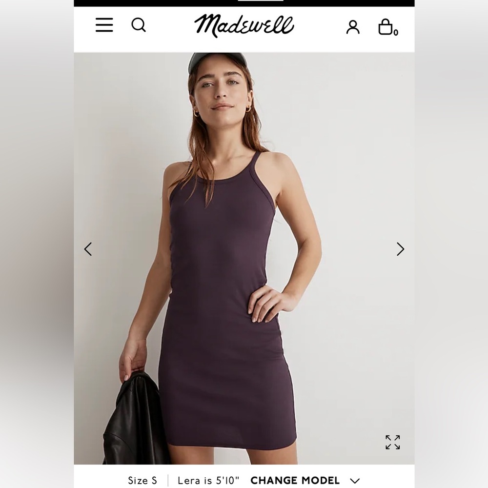 MADEWELL Supima Rib Mini Dress - Picture 4 of 6